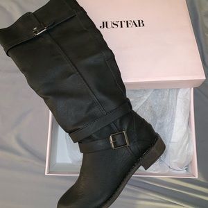 Just Fab “Ride Around” flat boots